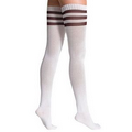 Ladies' American Apparel  Stripe Thigh High Sock